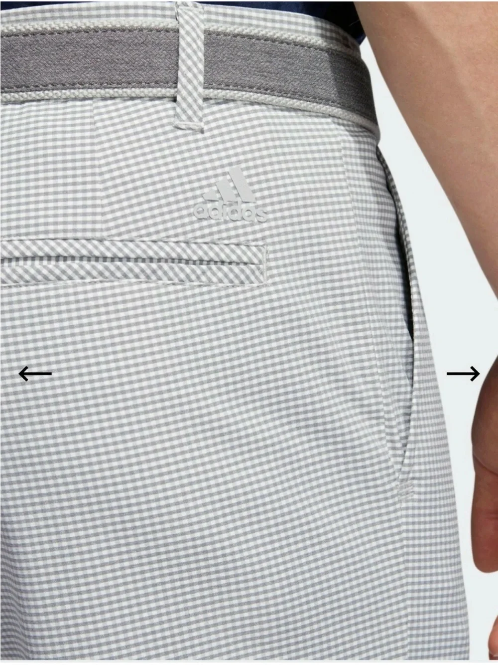 adidas ultimate 365 Men's Light Gray and white Shorts